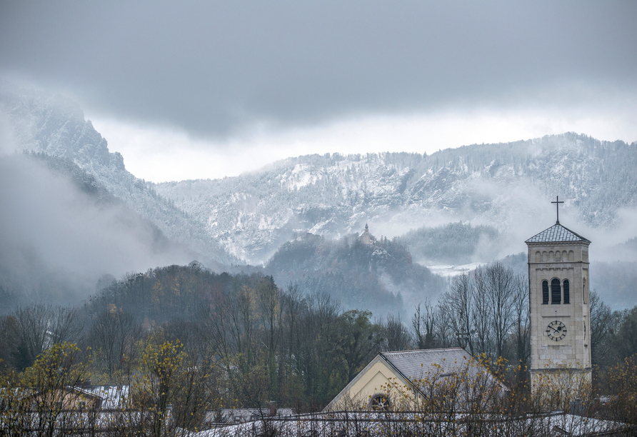 Das winterliche Bad Reichenhall ist einen Besuch wert.