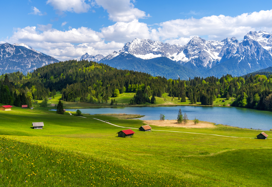 Blick auf das Karwendelgebirge