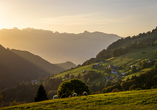 Dieses traumhafte Panorama können Sie von Ihrem JUFA Hotel Laterns aus genießen!