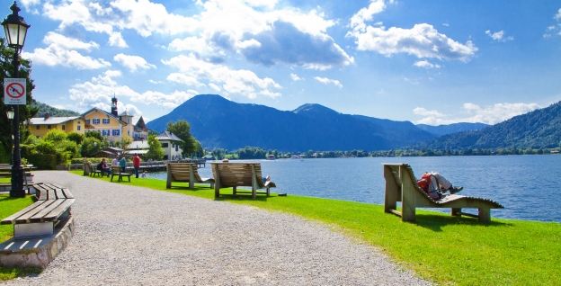 Der Tegernsee mit seiner wunderschönen ist ein Höhepunkt Ihrer Radrundreise!