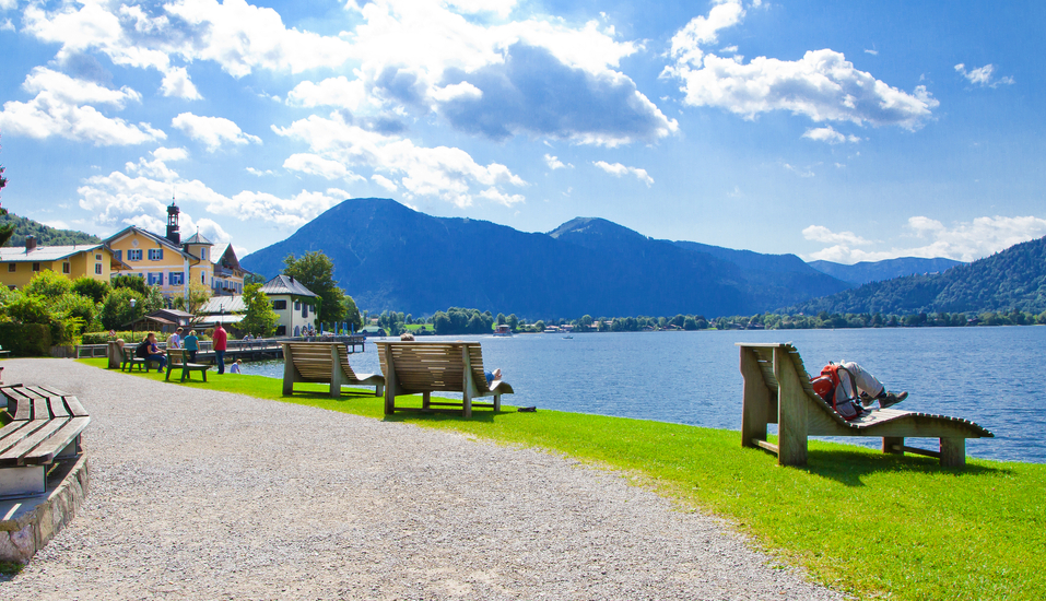 Der Tegernsee mit seiner wunderschönen ist ein Höhepunkt Ihrer Radrundreise!