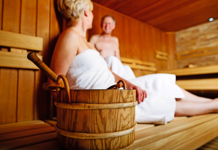 Entspannen Sie in der Sauna des Solny Resorts in Kolberg.